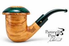 Brand new wild olive wood pipe PARONELLI calabash handmade picture