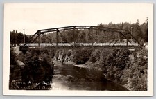RPPC Pigeon River Bridge International Boundries c1940 Real Photo Postcard I25 picture