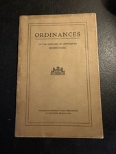 Antique Gettysburg PA Borough Ordinances Town Council Law Book Ephemera picture
