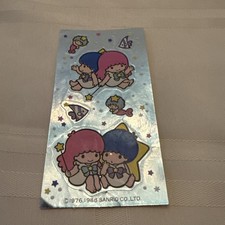 Vintage Sanrio 1976 Little Twin Stars Foil Stickers picture
