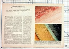Jupiter & Saturn Planetary Science Article Magazine Pages Space Astronomy picture