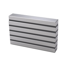 Neodymium Bar Magnets N52 Rectangular Silver 60x10x5mm 6 Pieces Rare Earth picture