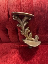 Vtg Florentine Ornate Gold Double Wall Shelf Home Interior Homco 13