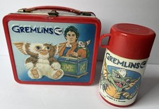 Vintage 1984 Gremlins Aladdin Lunchbox Thermos Gizmo Movie picture