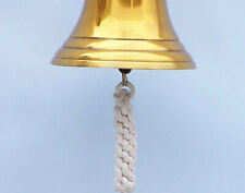 Vintage Nautical Ship Boat Bell Brass Decorative Wall Hanging Bell For Home Deco picture