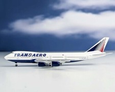 Aeroclassics Transaero Airlines Boeing 747-200 VP-BQA Diecast 1/400 Jet Model picture