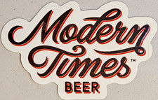 Modern Times Craft Beer Logo Sticker Brewing Brewery Red New picture