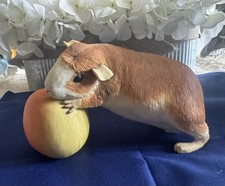 Sherratt and Simpson Guinea Pig Eating an Apple Figurine 55208 Heavy picture