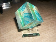 ron jon surf shop SURF BOARD spinning glass cube paperweight PROMO picture