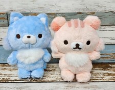 Lot San X Rilakkuma Posing Friend Aoikoookami Wolf Sakuranokorisu Squirrel Plush picture