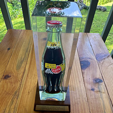 Coca-Cola 1994 NCAA Final Four Commemorative Bottle Display Case w/ Wood Plaque picture