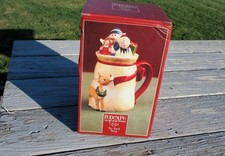 VTG LENOX Christmas Rudolph The Red-Nosed Reindeer Toy Sack Hot Chocolate Mug picture