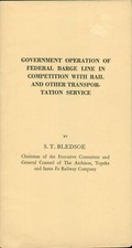 c1933 Railroad Federal Barge Line Booklet Chairman Bledsoe ATSF Competition US picture