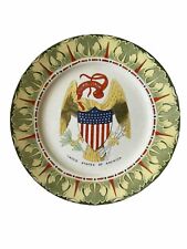 United States Of America Fenton China Plate/National Emblems Theme picture
