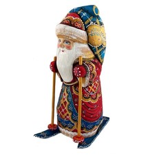 Santa Claus Skiing Figurine 8