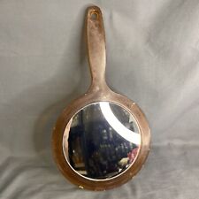 Vintage Hand Mirror Double Sided Bakelite 10.5” picture