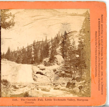 Cascade Fall, Little Yosemite , Mariposa Cnty c1866--Houseworth Stereoview S68 picture