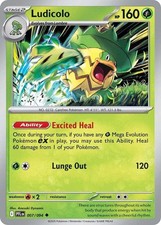 Ludicolo Uncommon ME02: Phantasmal Flames 007/094 NM picture