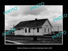 Redstone Montana The Railroad Depot Station c1960 Old Large Historic Photo picture