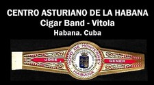 Vintage Cuban Cigar Band; CENTRO ASTURIANO. Best Collectibles. picture
