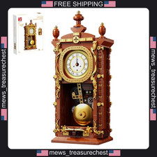 Vintage Pendulum Clock Building Kit with Moving Gears and Real Mechanism picture