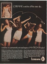 Vintage Lorraine Lingerie Slips Photo Ad Clipping picture