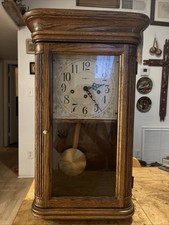 Howard Miller Sandringham Oak Wall Clock 613-108 Westminster Chime  picture