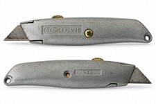 Vintage Stanley 99E Retractable Utility Knife Made in USA Metal Box Cutter Used picture
