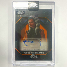 2024 Topps Star Wars Chrome Black Light Side Auto ALS-AG Ariana Greenblatt /25 picture