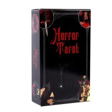 Gothic Horror Tarot Deck 78 Cards Red Black Occult Divination Game picture