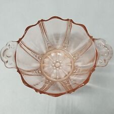 Anchor Hocking Glass Serving Bowl Oyster & Pearl Pink Depression 5¼ x 2½