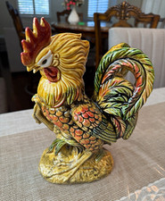 Vintage Ceramic Rooster Figurine Collectible Decorative Animal Figurine picture