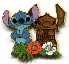 Disney Pin Tiki Stitch Hawaiian Series Disney Store Japan Lilo & Stitch picture