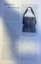 1903 American Sisterhoods Order St Ursula Sister of St Dominic Sisters of Mercy picture