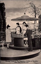 1939-40 NY World's Fair Equitable Life Message Center Postcard Unposted picture