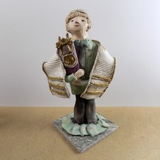Ann Shamash Art Pottery Boy with Torah Judaica 13