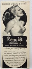 1941 Pinup A Stein Co Perma Lift Bra Brassieres Sexy Print Ad Life Magazine 40s picture