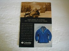 1999 COLUMBIA SPORTSWEAR COMPANY 4.75X7.5 VINTAGE PRINT AD L043 picture