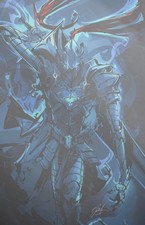 FAME: CHUGONG SOLO LEVELING VIKTOR MILLER GAUSA IGRIS COVER C WHITE METAL LTD 5 picture