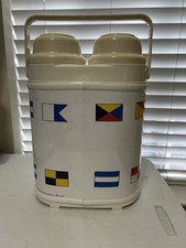 Abercrombie And Fitch Nautical Signal Flag Twin Beverage Server- Vintage Collect picture
