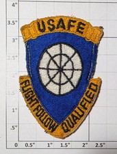 USAF MILITARY PATCH: #1556 USAFE AIR DEFENSE FLIGHT FOLLOW QUALIFIED - RARE picture