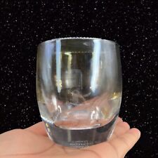 Glassybaby Candle Votive Glass Holder Glass Silver Chrome Finish Pre-Trisk Soul? picture