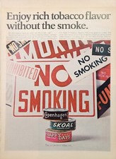 Copenhagen Skoal Happy Days Snuff Chew Print Ad Ephemera Wall Art Decor picture