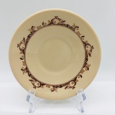 Mayer China Mayan Ware Cream Colored Curtis Pattern Saucer Restaurant Ware picture