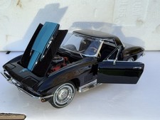 Franklin Mint 1967 Chevy Corvette  1:24 Car Automobile Diecast No Outer Box Mint picture