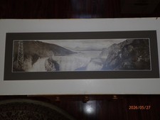 Roosevelt Dam Arizona Panoramic Photo 1916 Signed - Over topping spillways picture