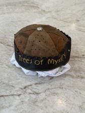 Antique c. 1930 Trees Of Mystery Klamath California CA Leather Hat Youth Cap picture