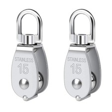 Pulley 304 Stainless Steel Single Pulley Block M15 Small Heavy Duty Swivel Be picture