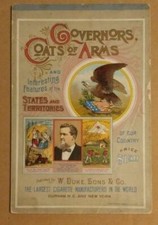 1889 A27 Duke & Sons Governors Coats of Arms Tobacco Card Album N133 picture