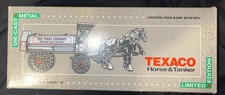 1991 Ertl Texaco Horse & Tanker Die-Cast Coin Bank Series 8 NIB New In Box picture